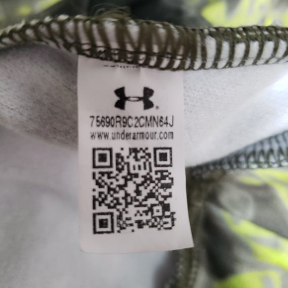 Boys' Under Armour Fleece Printed Cloud Hoodie Green - Picture 7 of 7